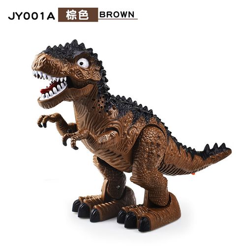 佰索会走路发声灯光电动恐龙玩具仿真霸王龙动物模型儿童生日礼物批发