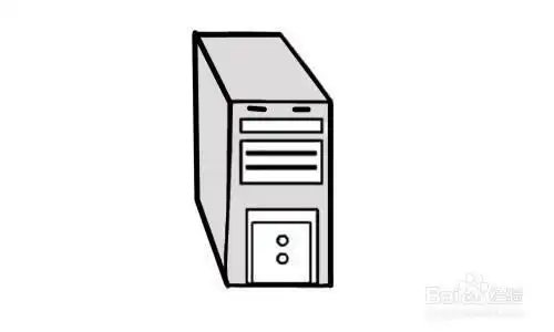 简笔画电脑主机怎么画