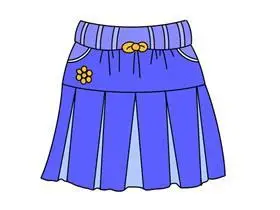 卡通短裙简笔画图片漂亮的半身裙简笔画女裙简笔画背景半身长裙简笔画