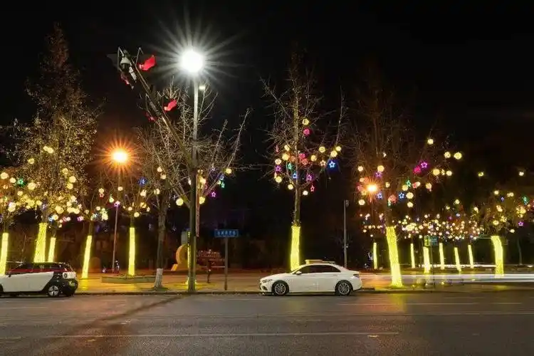 双流夜晚,我不允许你还没看过~_公园_彩灯_灯光