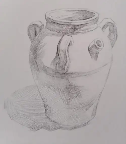 素描罐子作画步骤1234