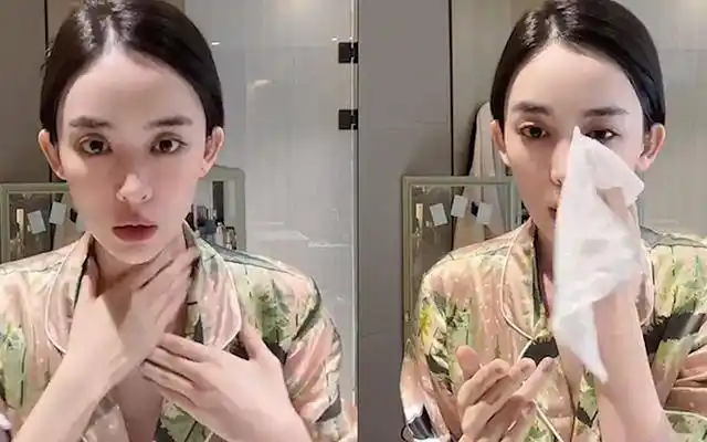 古力娜扎直播卸妆后,五官素颜更加动人,网友:这是卸了个空气?