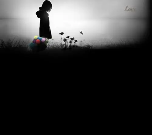 伤感黑白图片