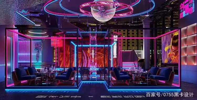 赛博朋克风酒馆,让喝酒更有趣更酷炫!