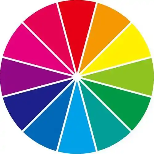 怎么看懂色相环使用12色色相环学习互补色和相似色关系