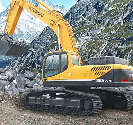 韩国现代385挖掘机图片-中国路面机械网