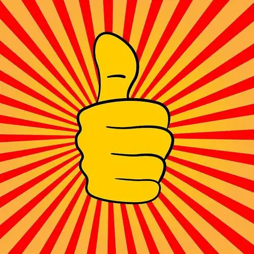 竖起大拇指图片