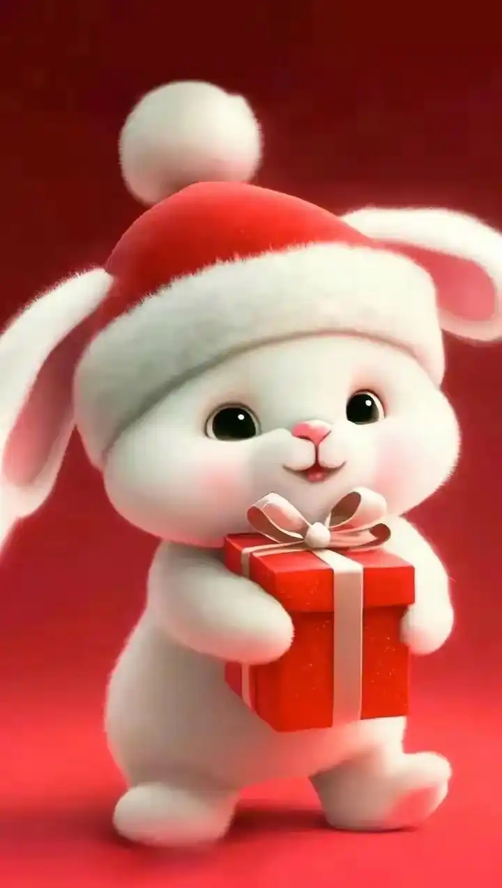 可爱兔兔壁纸,新年萌兔图片,喜欢的赶紧收藏