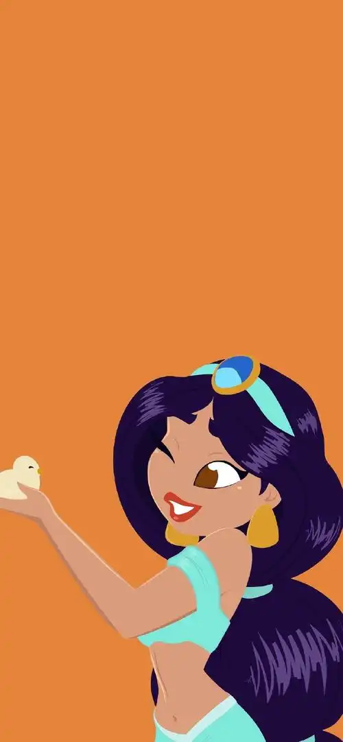 迪士尼公主手绘插画高清手机壁纸