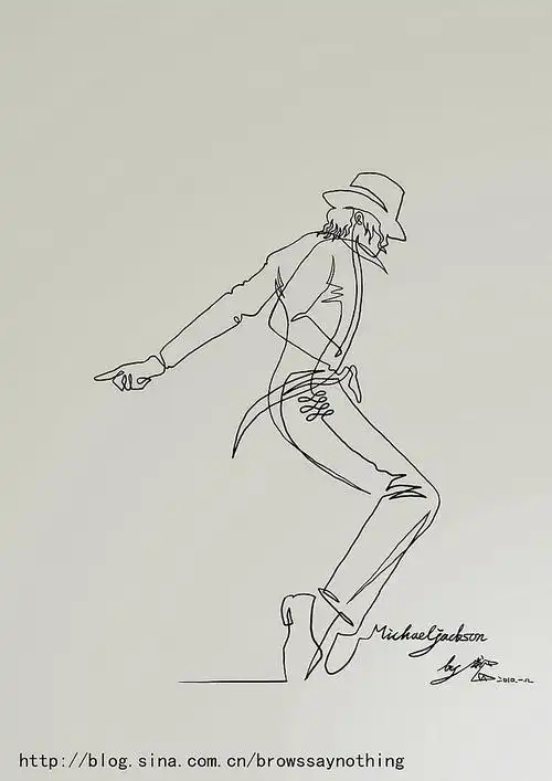 迈克尔·杰克逊一笔画