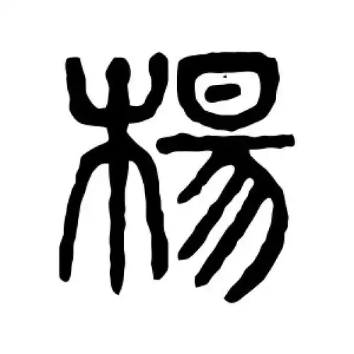 篆书杨字