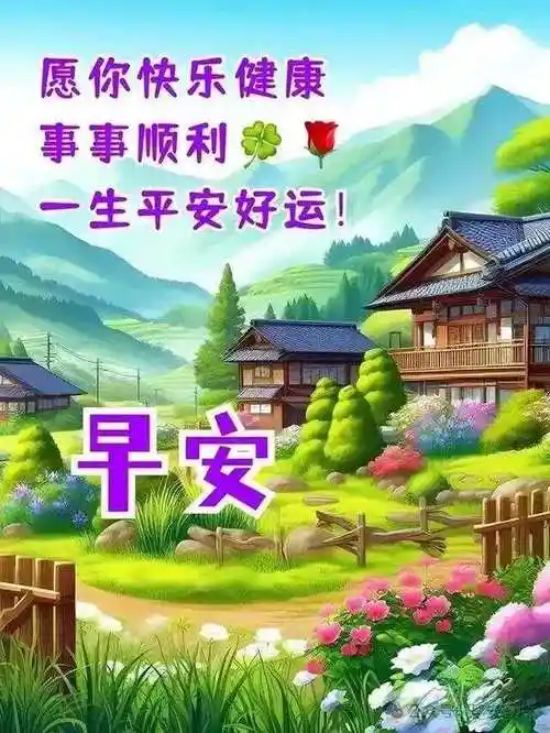 4月9日今日最新早安问候祝福图片清晨早上好祝福图片