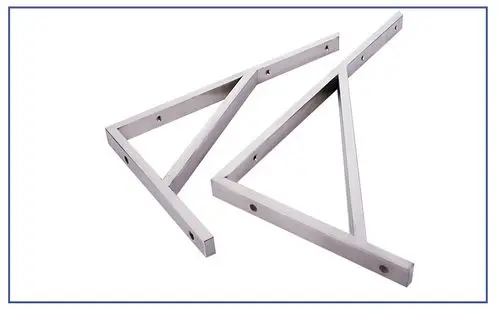 厂家直销不锈钢方管三角支架三角支撑架微波炉托架90度直角九比架