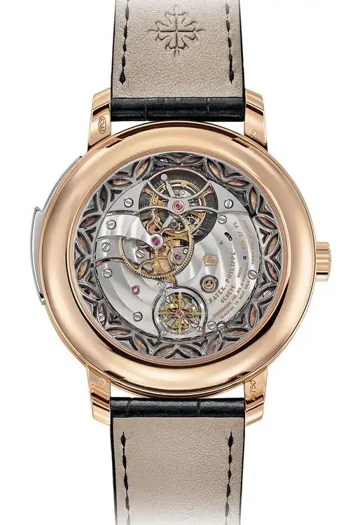 百达翡丽超级复杂功能时计系列三问报时陀飞轮腕表5303r-001