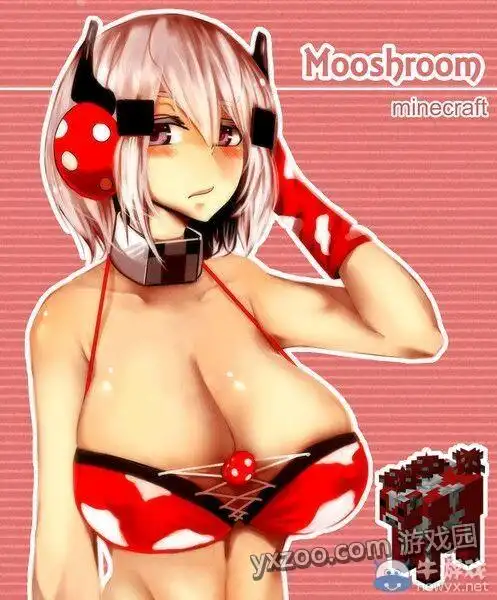 《我的世界》游戏中有各种生物的娘化图,有邪恶