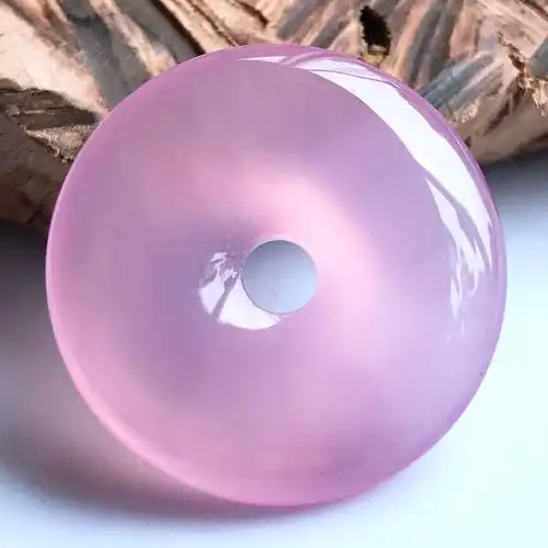 金宇玉髓粉色玛瑙平安扣挂件芙蓉玉髓扣子天然a玉石吊坠热卖爆款