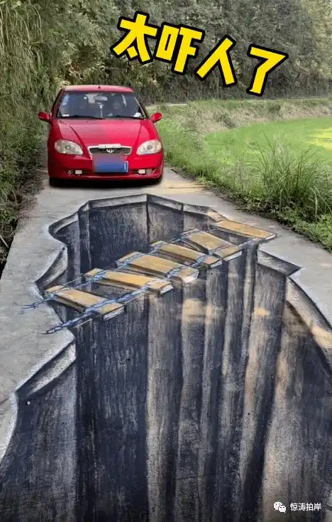 【乱石穿空】张世先:"3d立体画"吓呆路人67_小伙_美女_全网