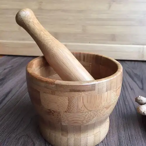 厨房用品小工具 蒜泥研磨罐 捣蒜器捣药缸 竹制品 厂家供应直销