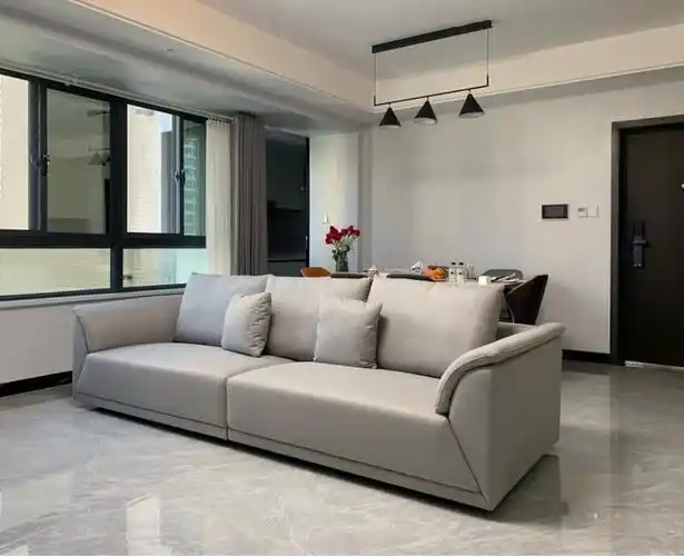 芝华仕沙发怎么样 沙发不靠墙也很板正,因为横厅所._什么值得买