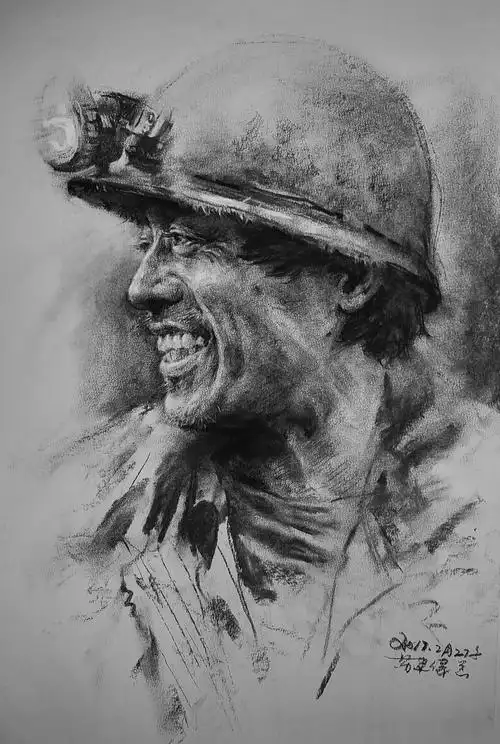 煤矿工人系列(肖像)