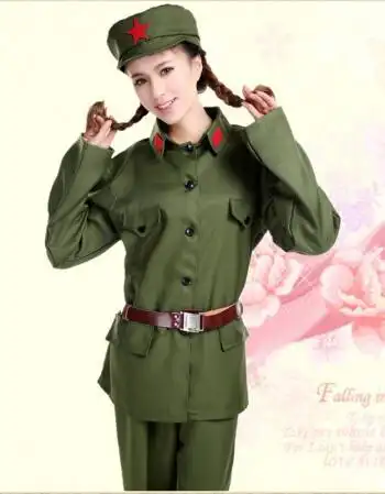 绿色军服简笔画