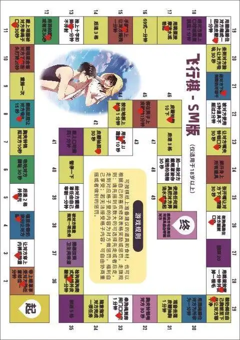 情侣飞行棋刺激情趣游戏双人情侣版恋爱互动玩具情侣间sm超污 任意三