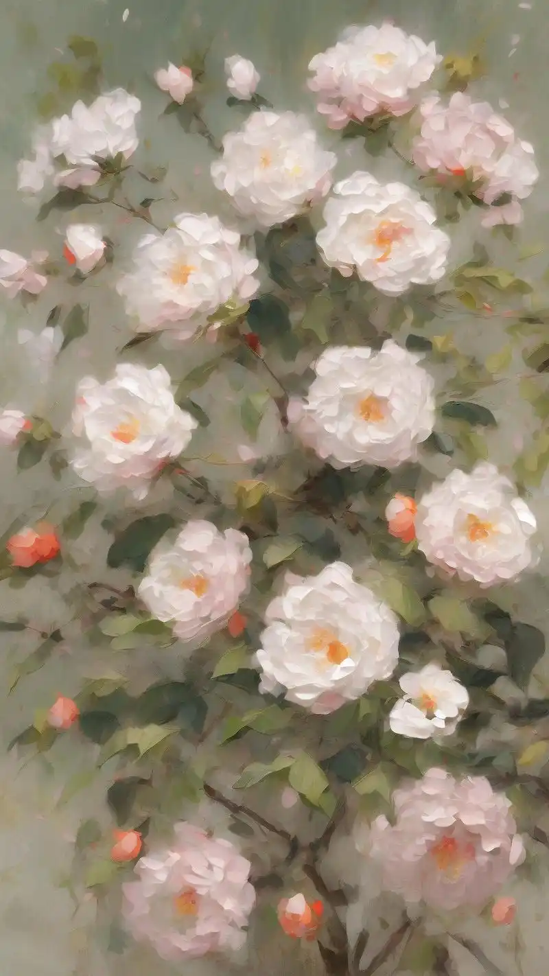 简约淡雅大气梅花背景图片94