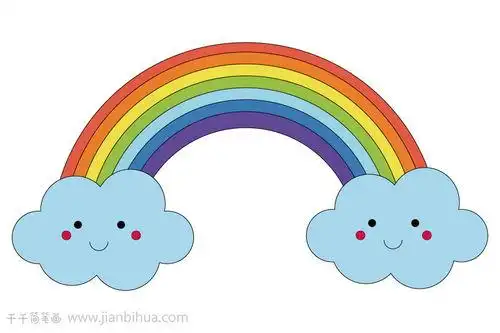 彩虹怎么画简单又好看画彩虹又简单又漂亮