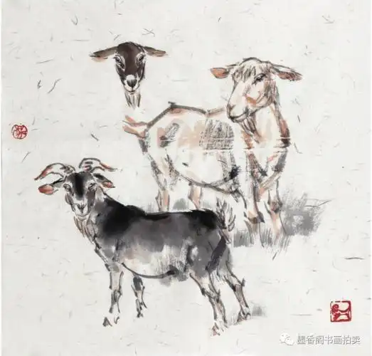 国画教程一步一步学画写意羊