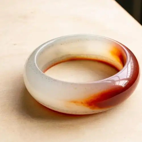 手镯圈口58mm锦玉黄龙玉手女士金沙料俏色收藏手饰