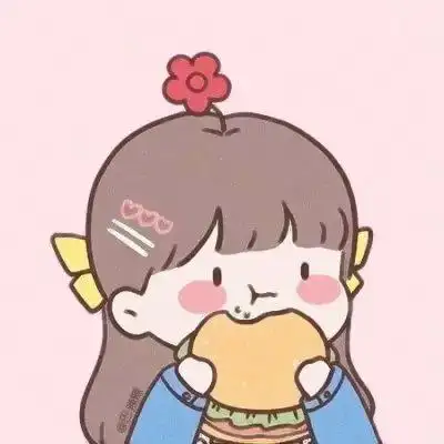 动漫吃货专属头像女,高清超可爱张嘴吃东西动漫头像女生图片_女生动漫