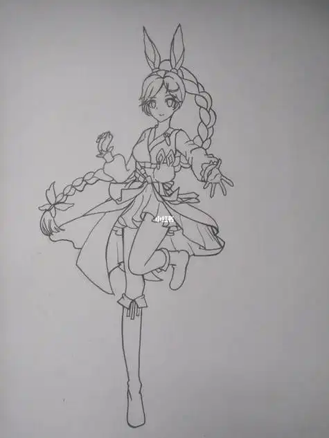 画了一个,小舞希望有赞_小舞_人文_绘画q版_小舞_简笔画_画个简笔画