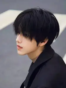 男生假发短直发日系显白学生头可齐可斜刘海短发逼真自然全顶头套