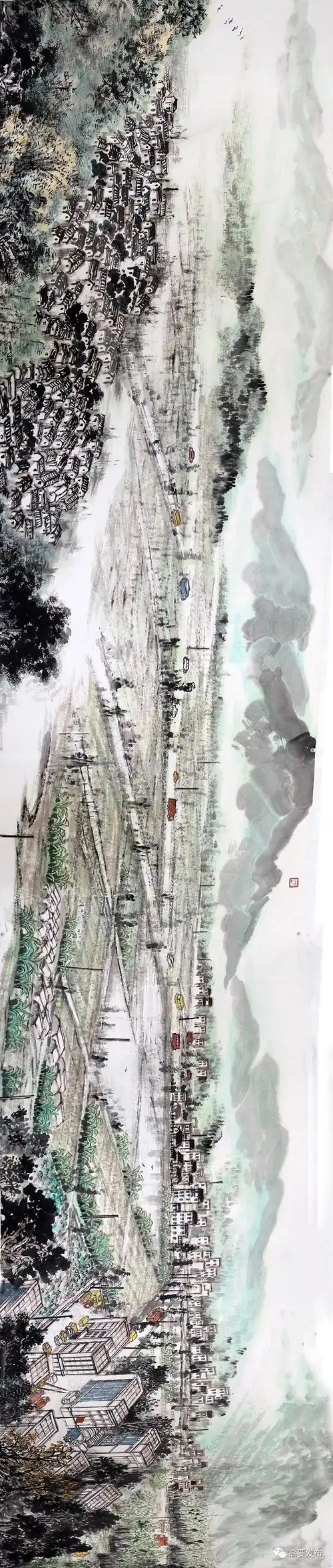 壮丽70年水墨丹青礼赞壮丽70年为你揭秘70米国画长卷创作背后的故事