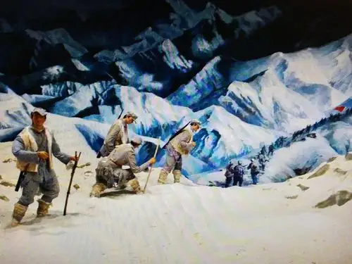 2,红军爬雪山图