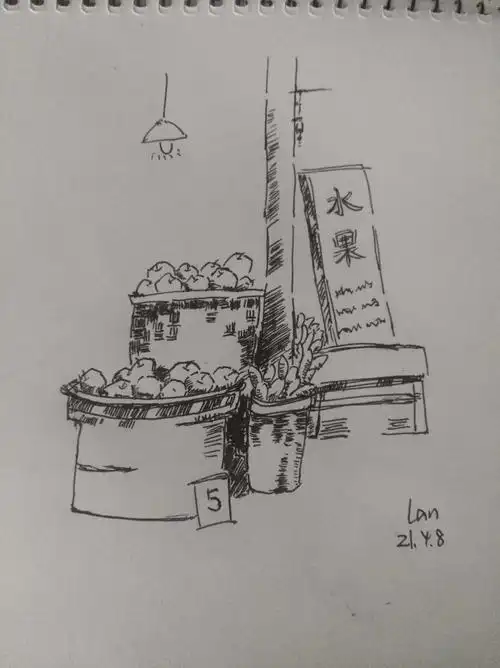 绘画练习速写小景2