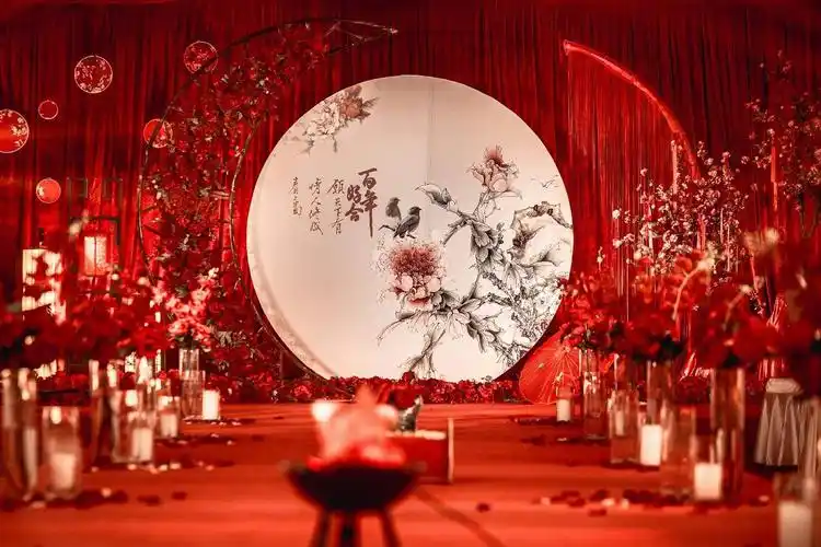 《觅屿》中国风红色系婚礼-福州queen婚礼策划作品案例-114结婚网