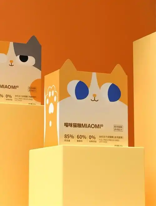 猫咪猫粮去年包装设计课翎鱼童鞋的毕业设计