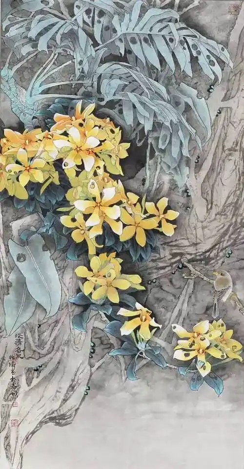 绝美工笔花鸟画赶紧收藏