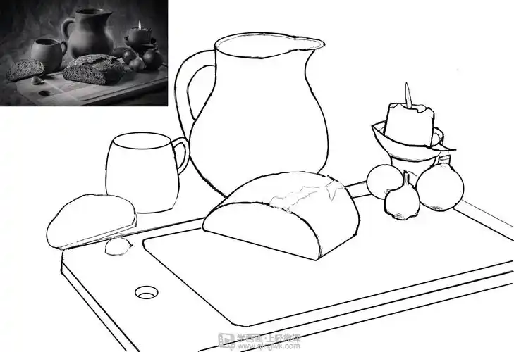 图片评论 0条  收集   点赞  评论  线描 儿童画 速写 静物速写静物