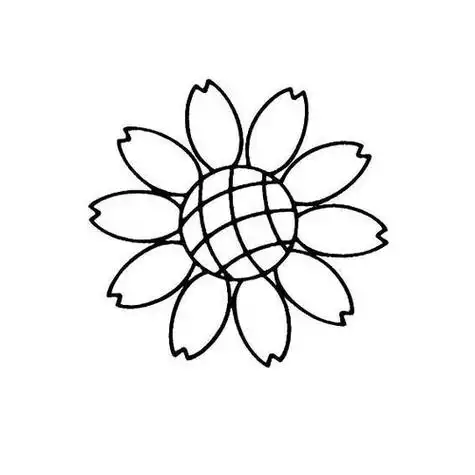 向日葵花简笔画画法不同形状的花朵简笔画图片大全画花的简笔画图片