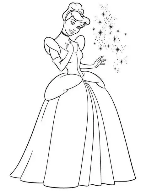 简笔画灰姑娘简笔画教程简笔画教程迪斯尼公主灰姑娘迪士尼公主简笔画