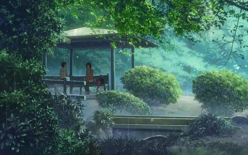 ae简约风音频可视化及画面包装(言叶之庭)