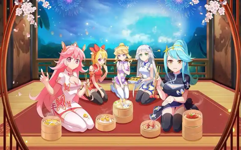 【奥奇传说】新春女仆黑白丝皮肤实战.