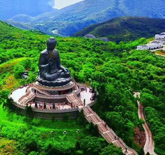 天坛大佛世界上最高的户外青铜坐佛