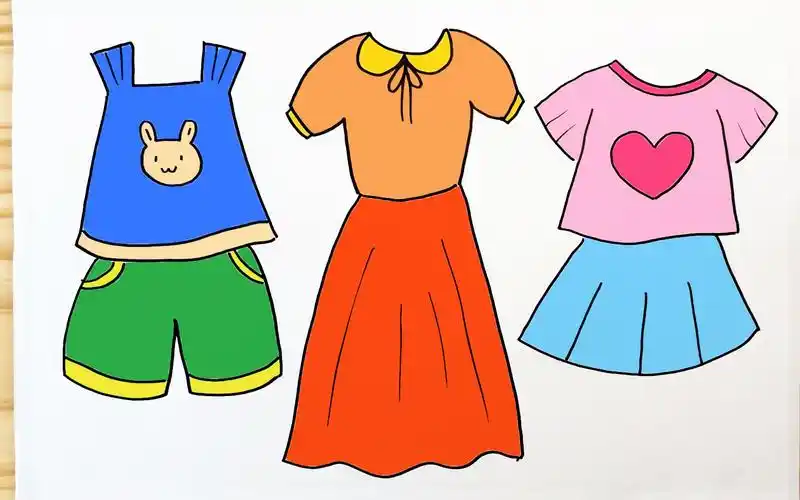 夏天衣服简笔画你最喜欢哪一款呢