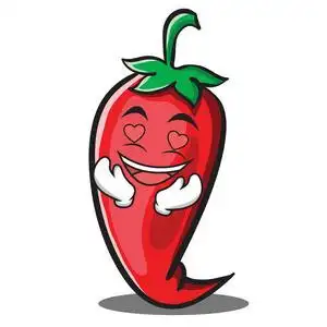 可爱的卡通惊讶红辣椒字符戴着宽边帽帽, 墨西哥传统人性化食品在传统