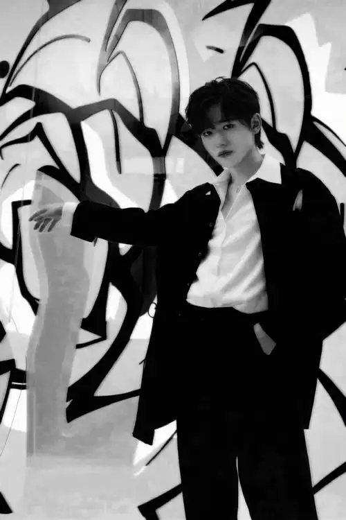 宋亚轩黑色风衣九宫格