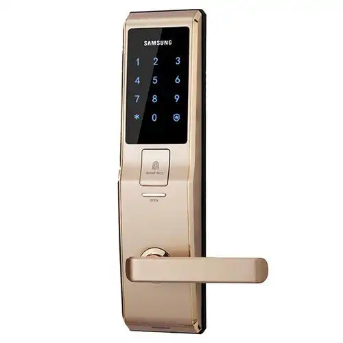 三星(samsung)三星指纹锁 家用防盗门密码锁大门锁shs-h705(金色)