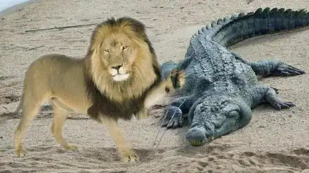 老虎对战大鳄鱼, 鳄鱼这次遇到了对手